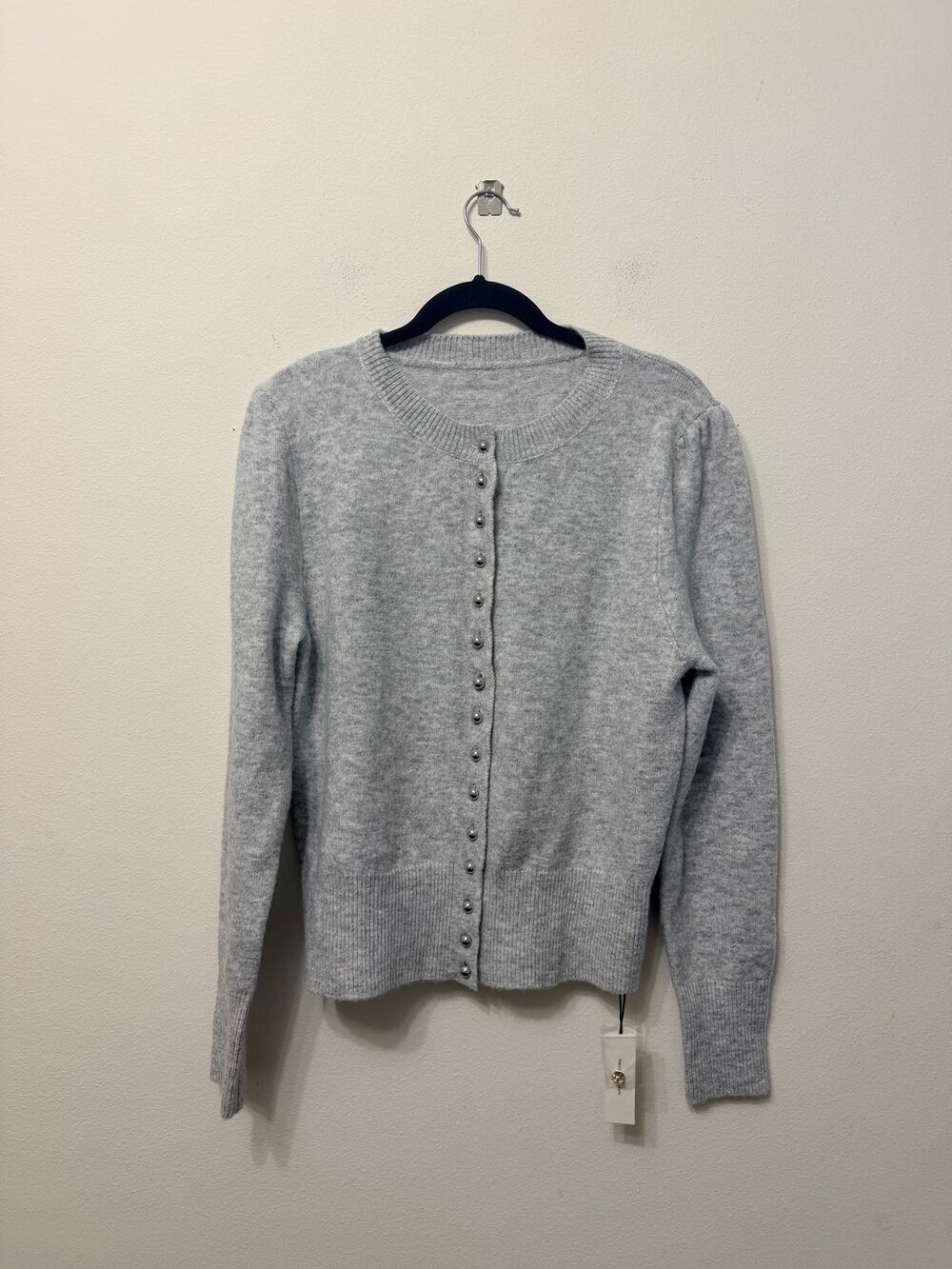 NWT Commense Buttoned Crew Neck Cardigan Sz L $39 MSRP